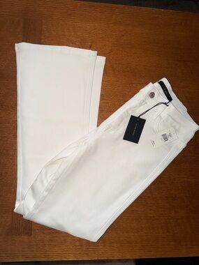 Flying Monkey Bright White Wide-Leg Flare Jeans